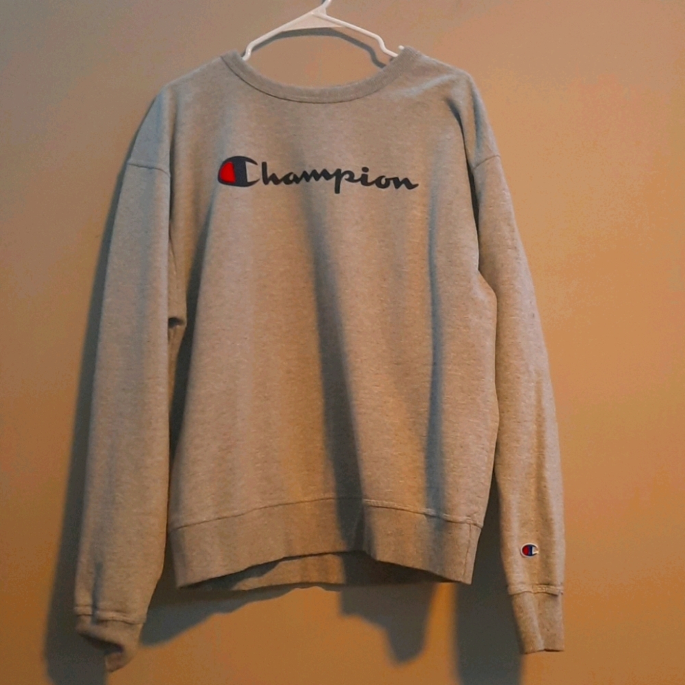 Light grey champion crewneck